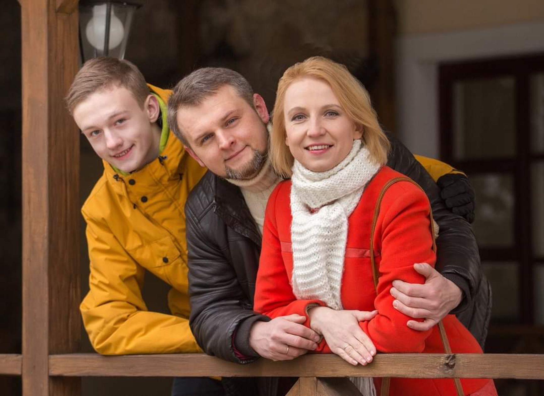 Андрей Витушко с супругой Кристиной и сыном Мироном