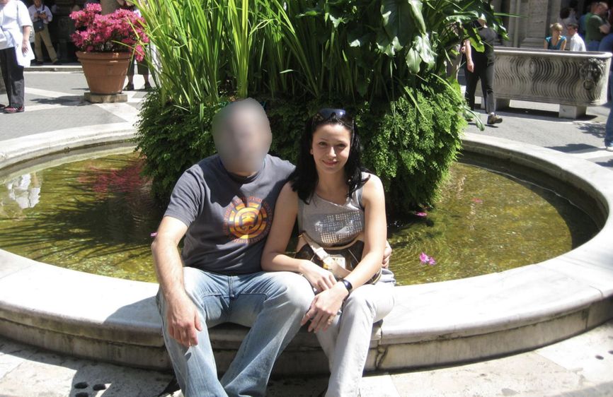 “Maria Adela” at the Vatican with her then Maltese boyfriend, photo circa 2010