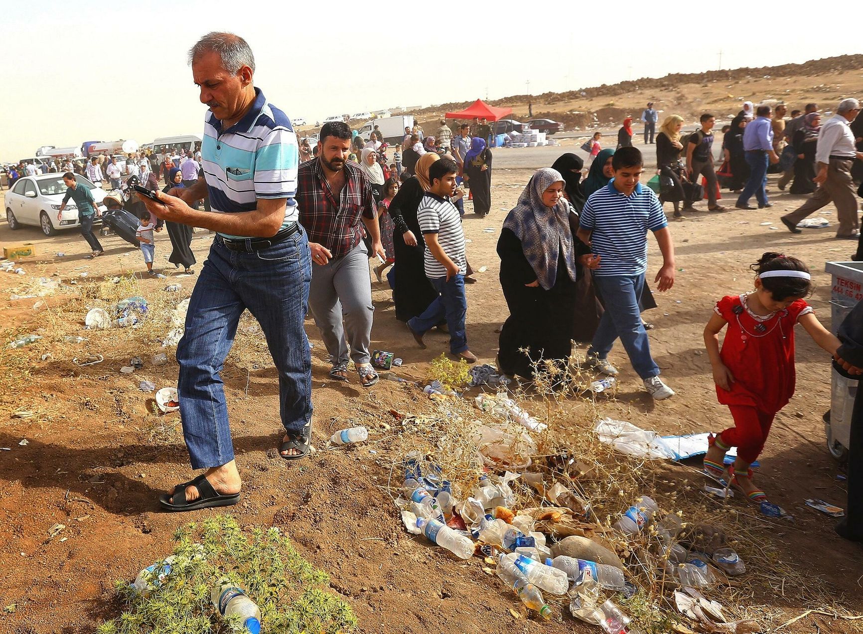 Лагерь беженцев на севере Ирака 