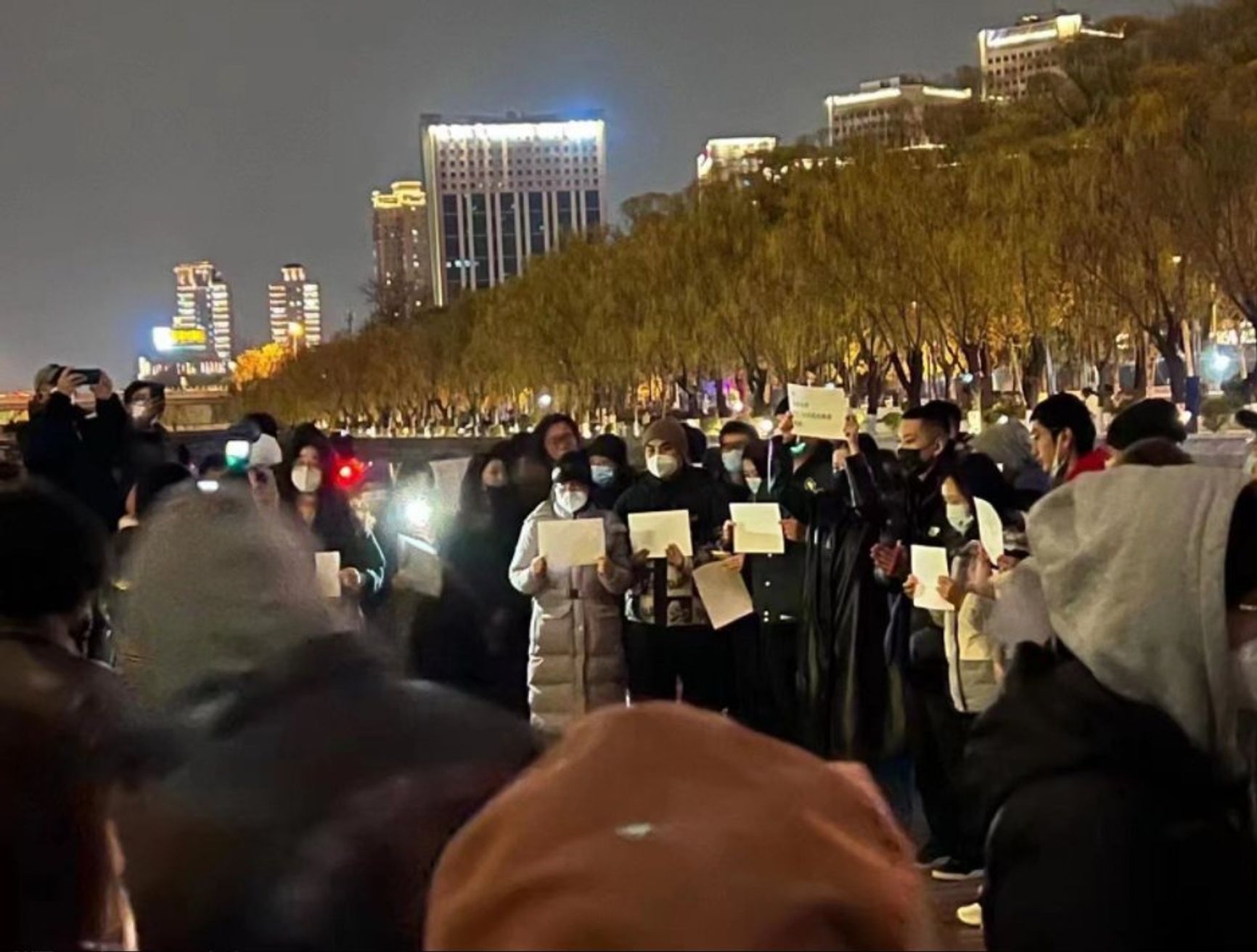 Акция протеста в Пекине 