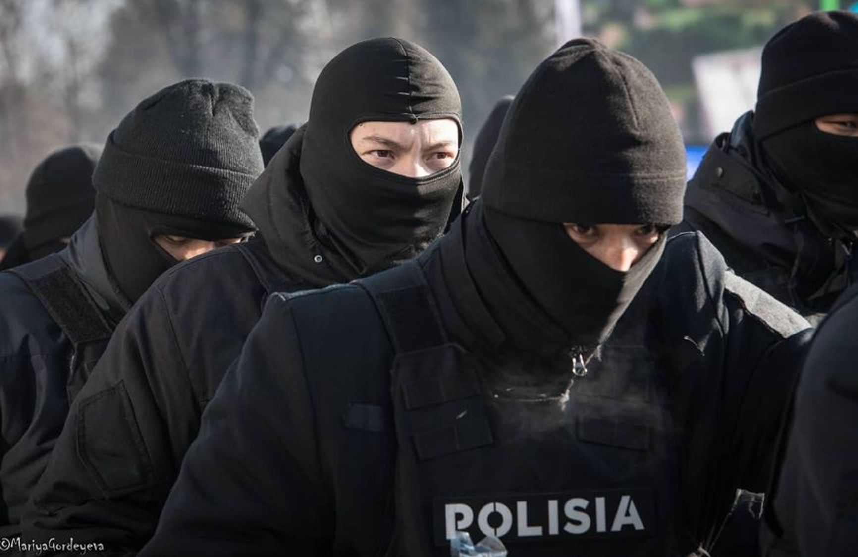 10 января 2021 г. Полиция готовится блокировать митингующих в Алматы