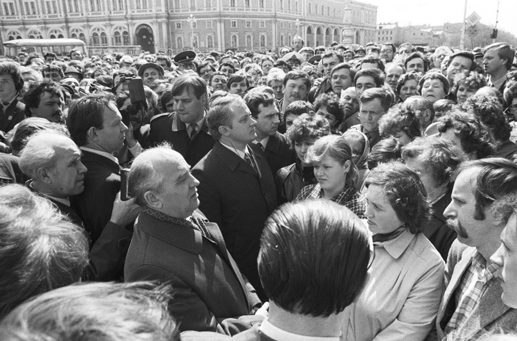 Mikhail Gorbachev in Leningrad, May 15, 1985