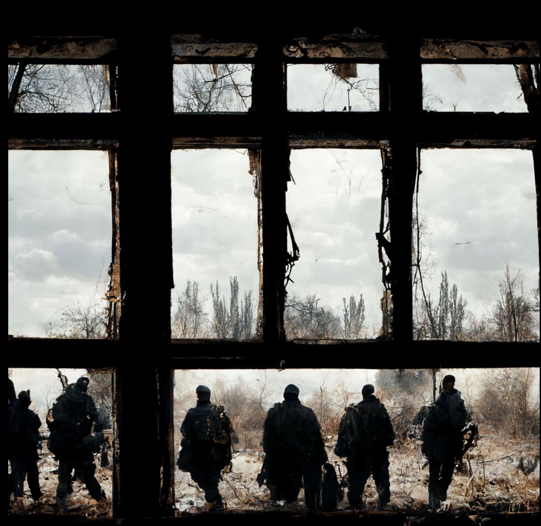 Neural network generated picture: "Merderers are going to fight in Ukraine"