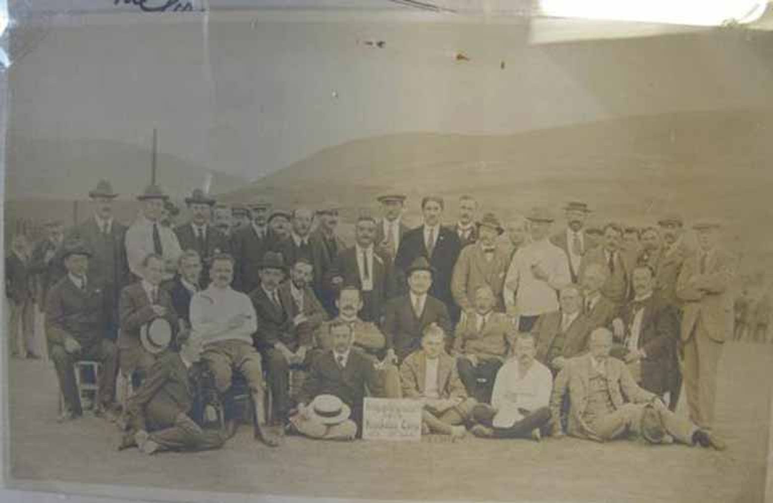 Немецкие гражданские военнопленные в лагере Нокало на острове Мэн, 1915 год.