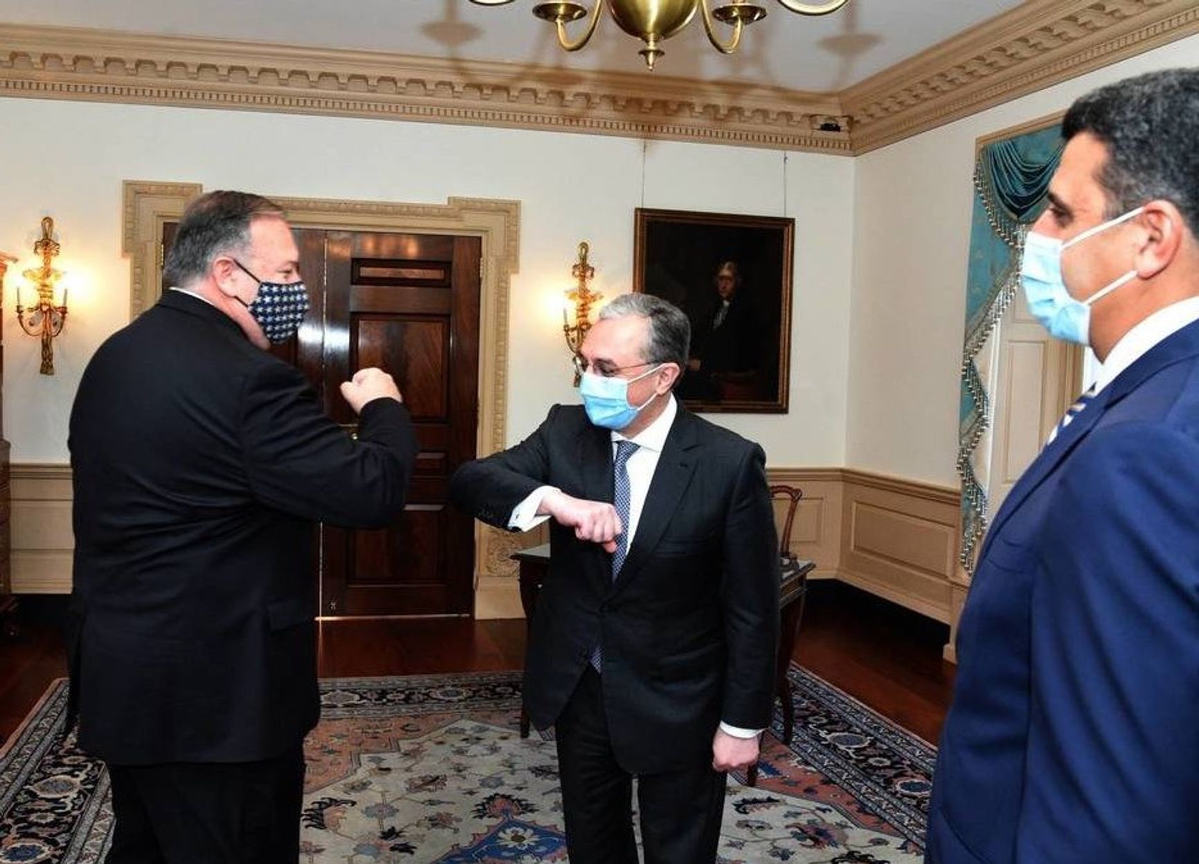 23 октября:  встреча министров иностранных дел Армении и Азербайджана с госсекретарем США Майком Помпео