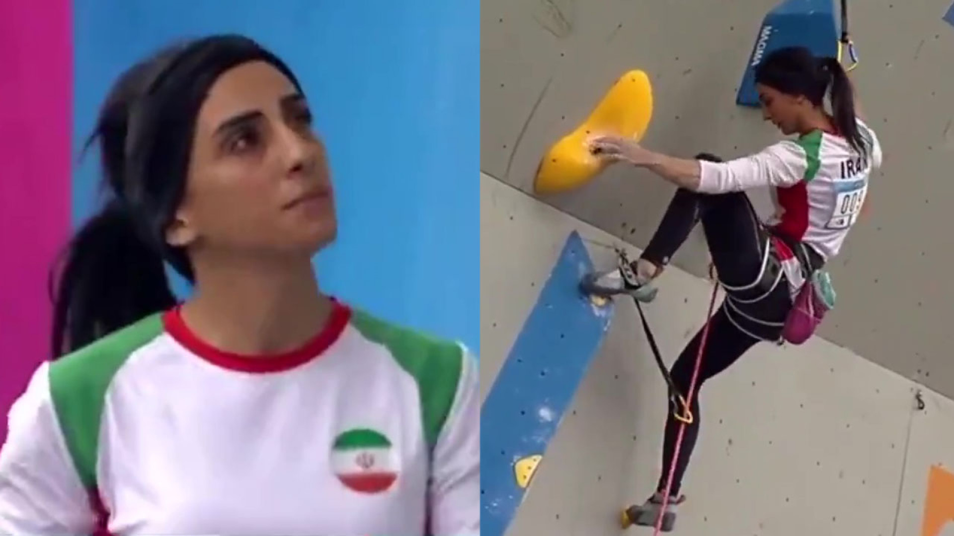 Иранская спортсменка без хиджаба